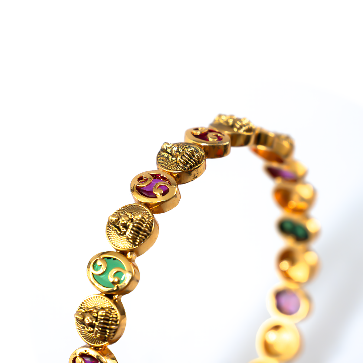 Antique Dulhan Heritage bangles in 24K gold plated finish – view 8 of 8