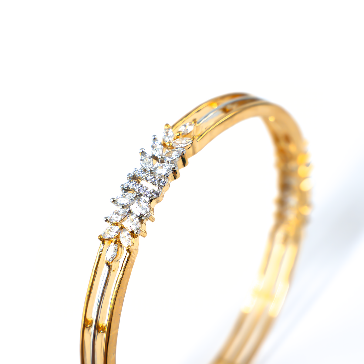 Royal Sonnet bangles in 22K gold plated finish – view 4 of 4