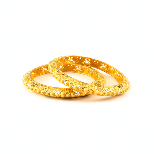 Forming Regency bangles in 22K gold plated finish – view 2 of 4