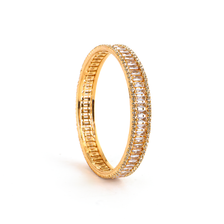 Night Shine Crystal bangles in gold plated finish with shining crystal stones