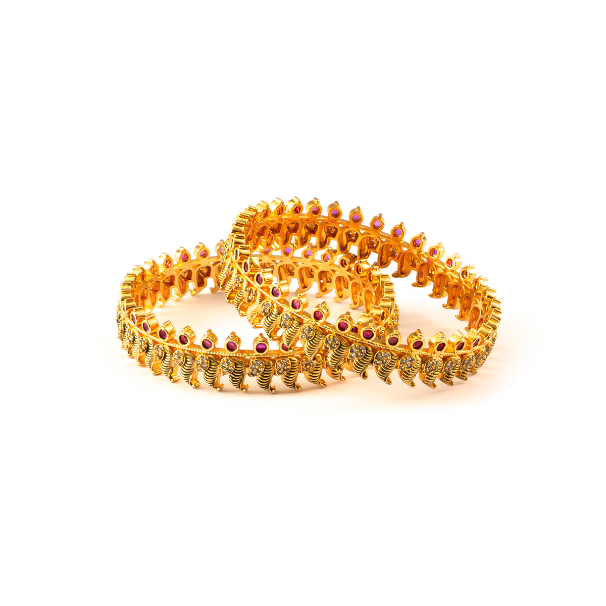 Roopam Heritage bangles in 24K gold plated finish – view 2 of 4