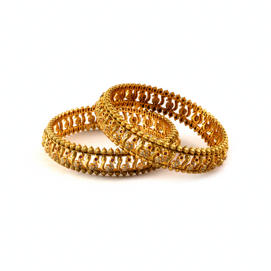 Royal Vintage kada in 24K gold plated finish – view 2 of 4