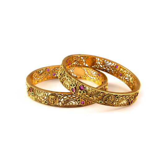 Divine Collection bangles in 24K gold plated finish – view 6 of 8