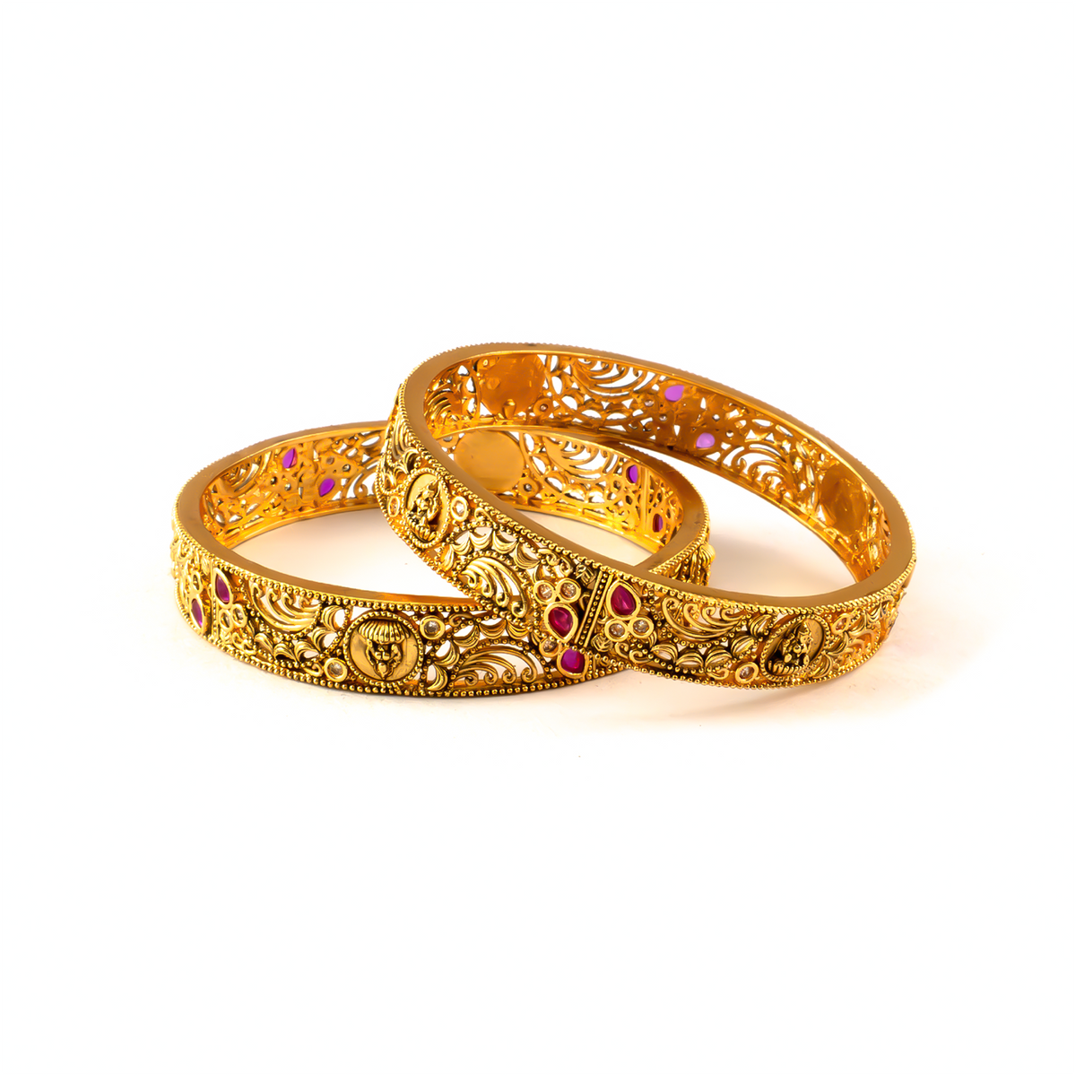Divine Collection bangles in 24K gold plated finish – view 2 of 8
