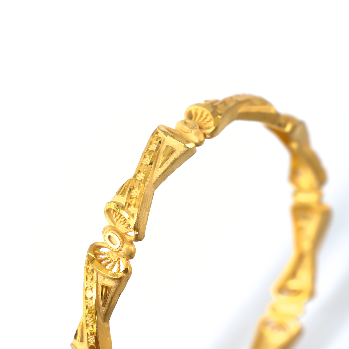 Forming Bridal Splendor bangles in 22K gold plated finish – view 4 of 4