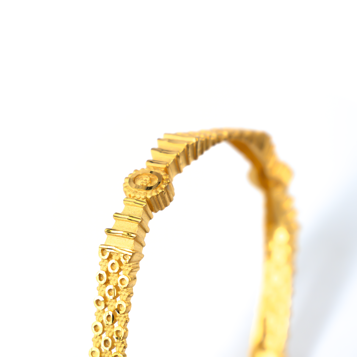Forming Everyday Elegance bangles in 22K gold plated finish – view 4 of 4