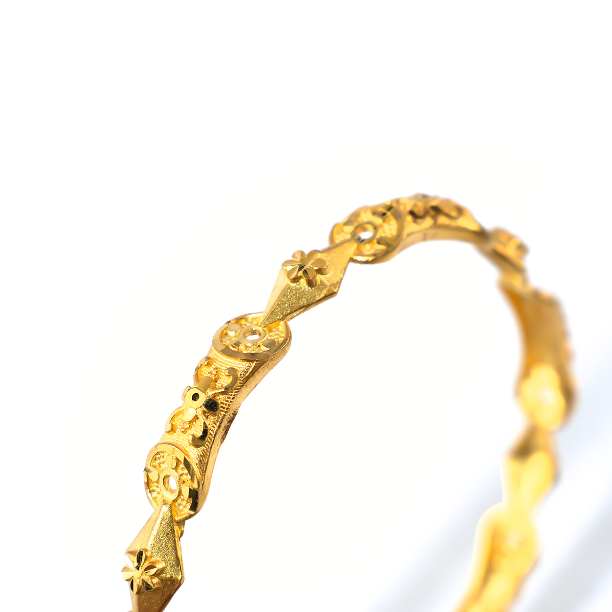Forming Luminary Shine bangles in 22K gold plated finish – view 4 of 4