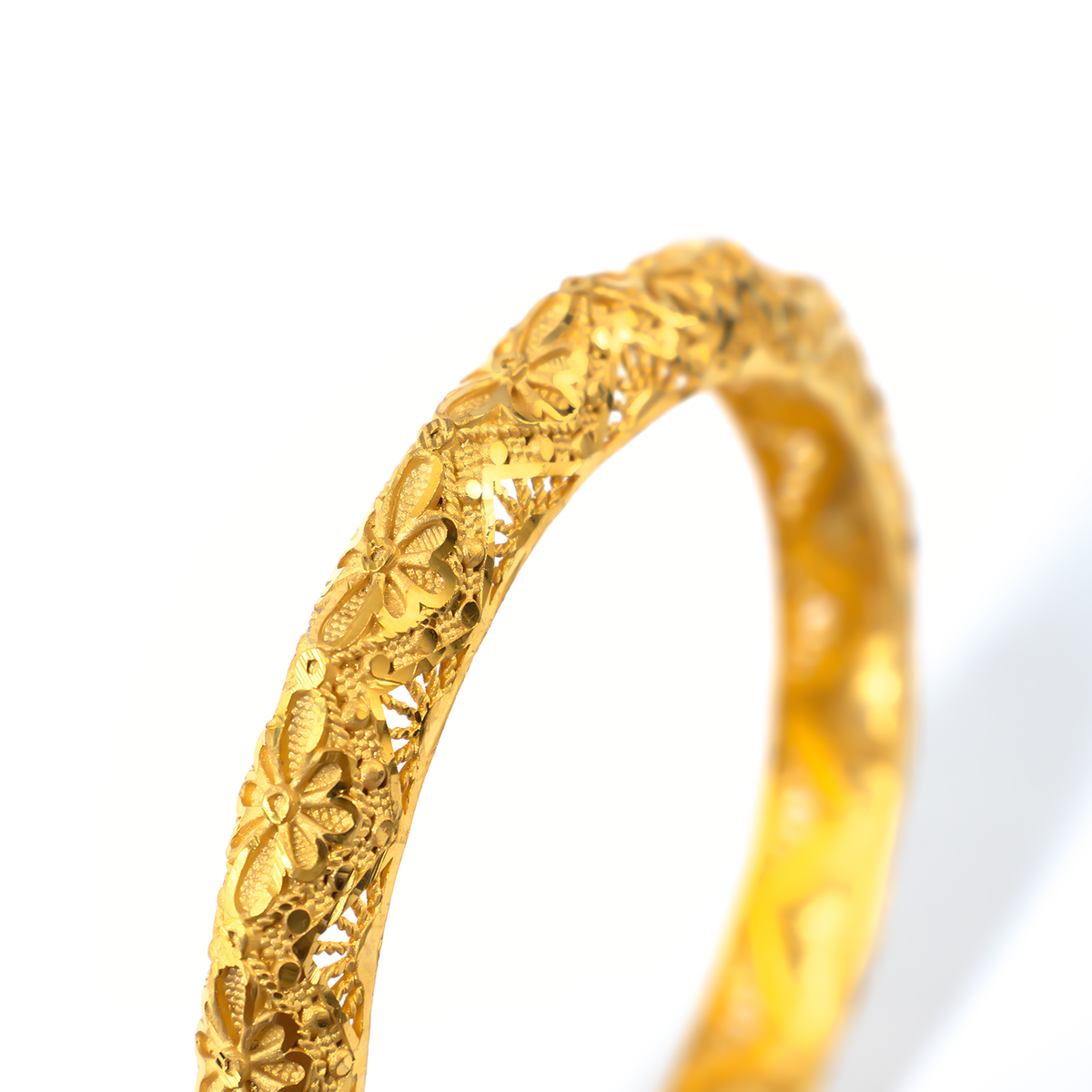 Forming Aura Sleek bangles in 22K gold plated finish – view 4 of 4