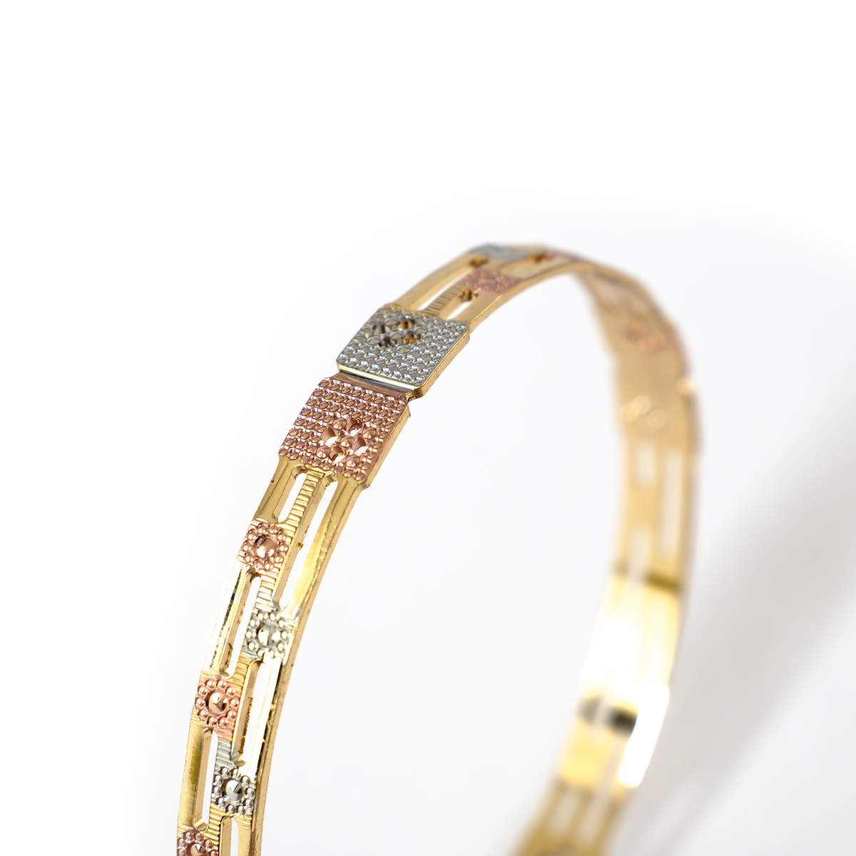 Forming Utsav Glamour bangles in 22K gold plated finish – view 3 of 3