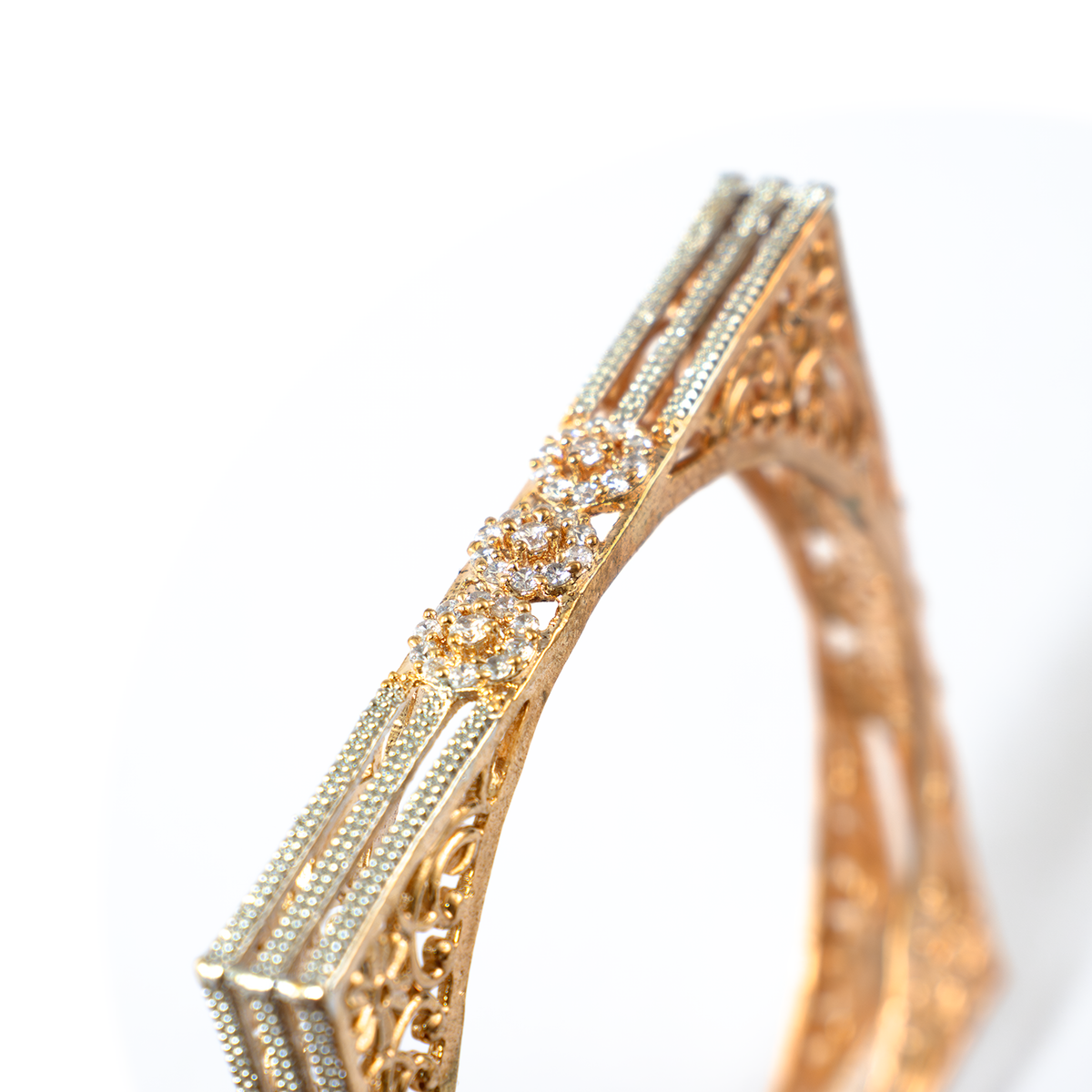 Swarna Statement kada in gold plated finish – view 4 of 4