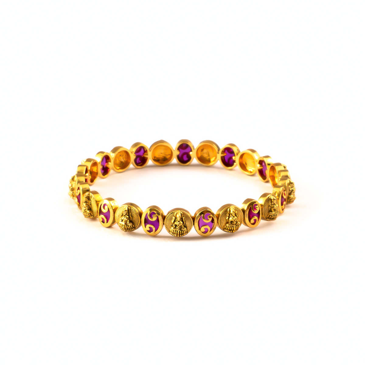 Antique Dulhan Heritage bangles in 24K gold plated finish – view 3 of 8