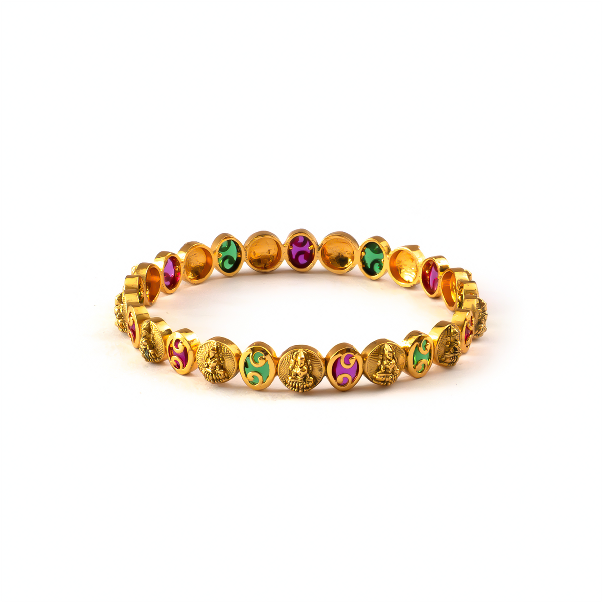 Antique Dulhan Heritage bangles in 24K gold plated finish – view 7 of 8