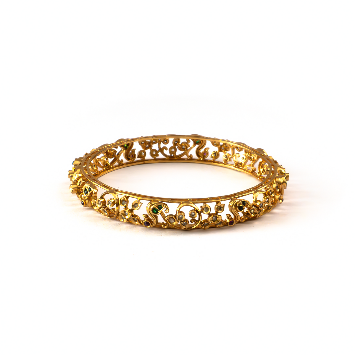 Temple Dynasty Heritage kada in 24K gold plated finish – view 3 of 4