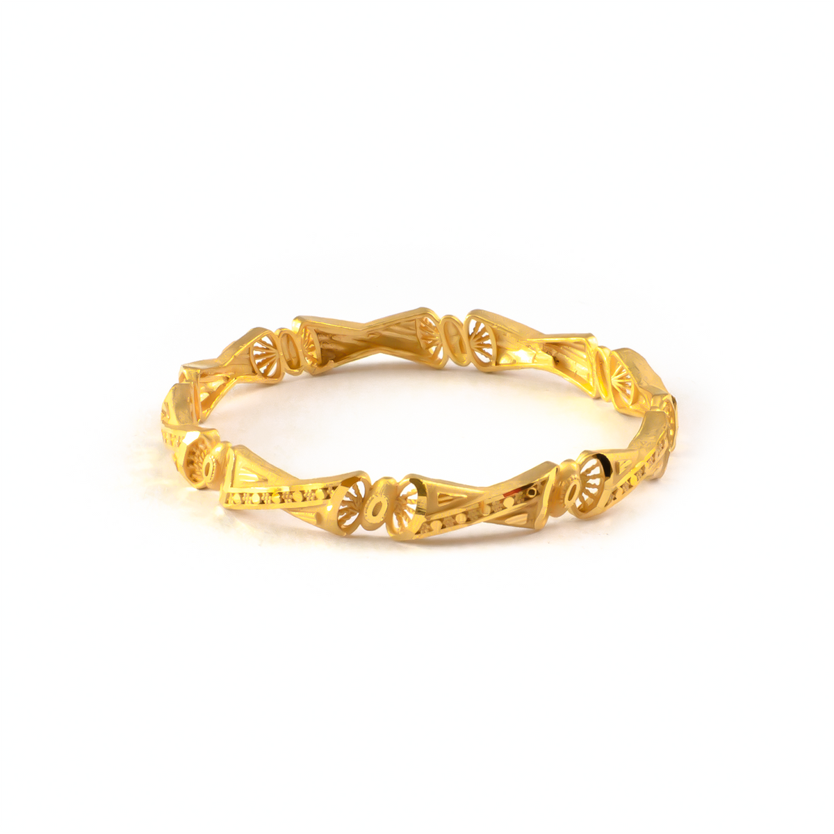 Forming Bridal Splendor bangles in 22K gold plated finish – view 3 of 4