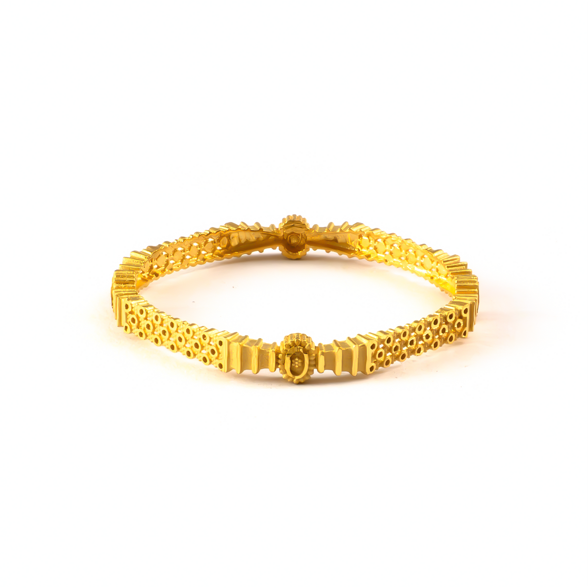 Forming Everyday Elegance bangles in 22K gold plated finish – view 3 of 4