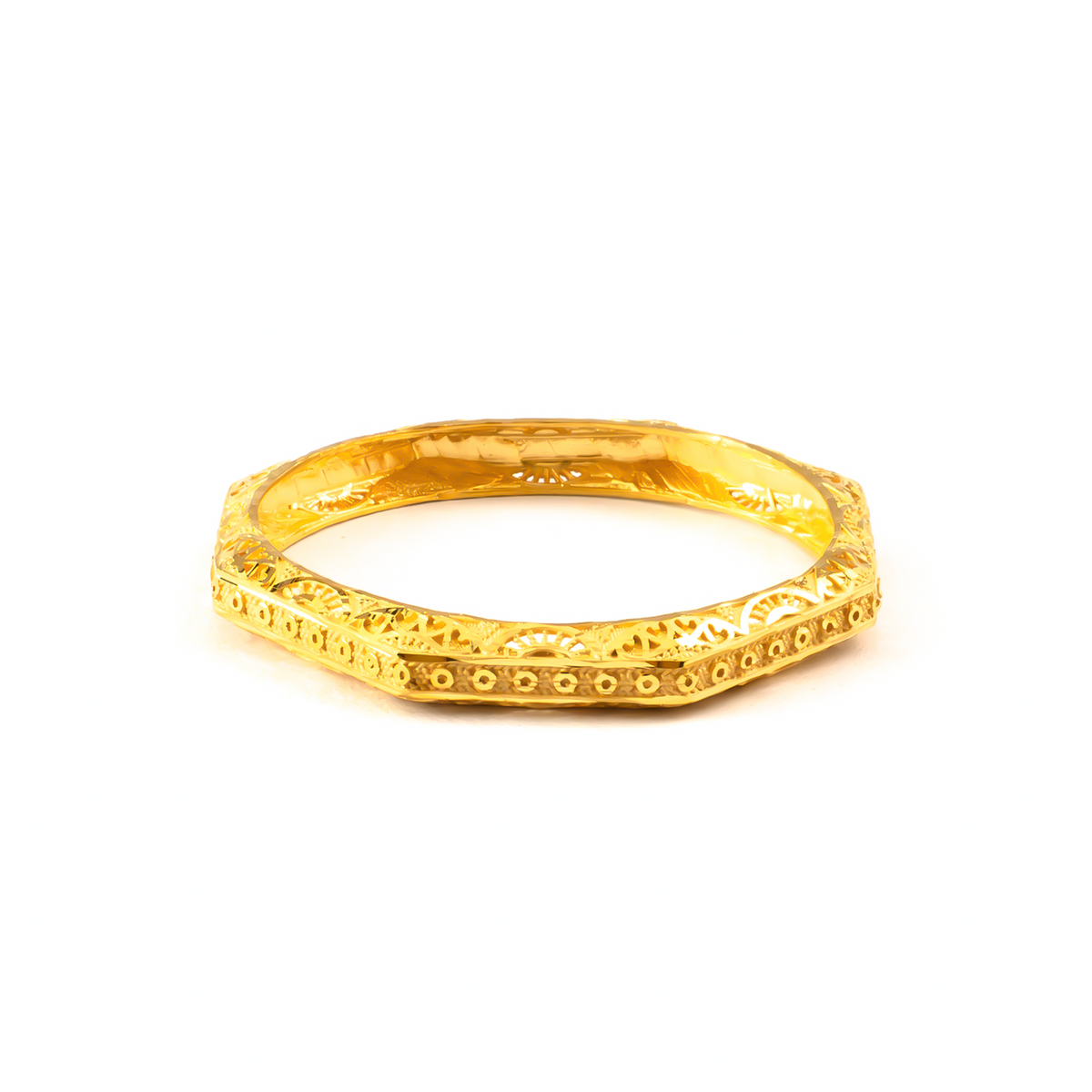Forming Royal Heritage bangles in 22K gold plated finish – view 3 of 4