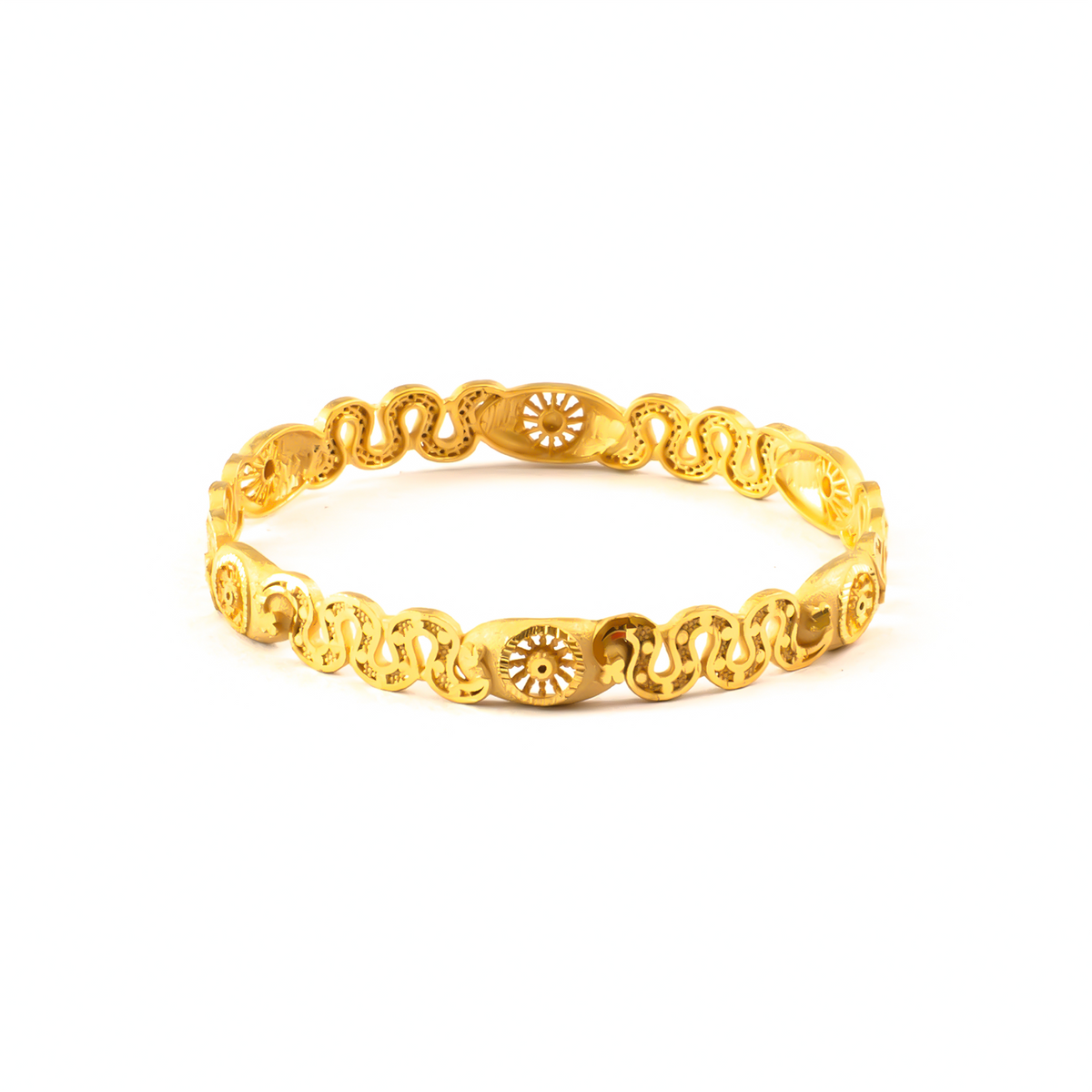 Classic Forming bangles in 22K gold plated finish – view 3 of 4