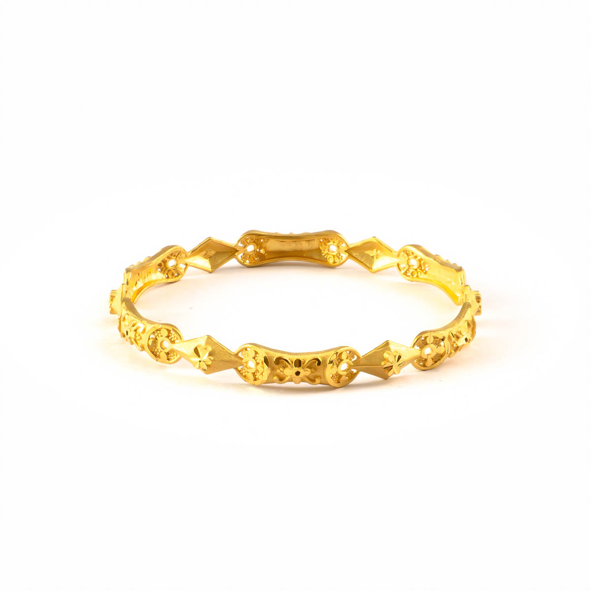 Forming Luminary Shine bangles in 22K gold plated finish – view 3 of 4