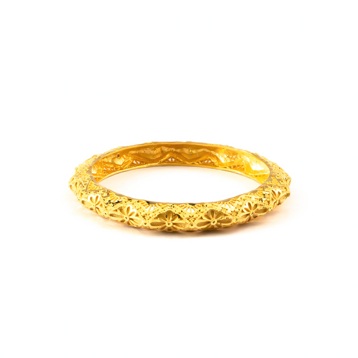 Forming Aura Sleek bangles in 22K gold plated finish – view 3 of 4