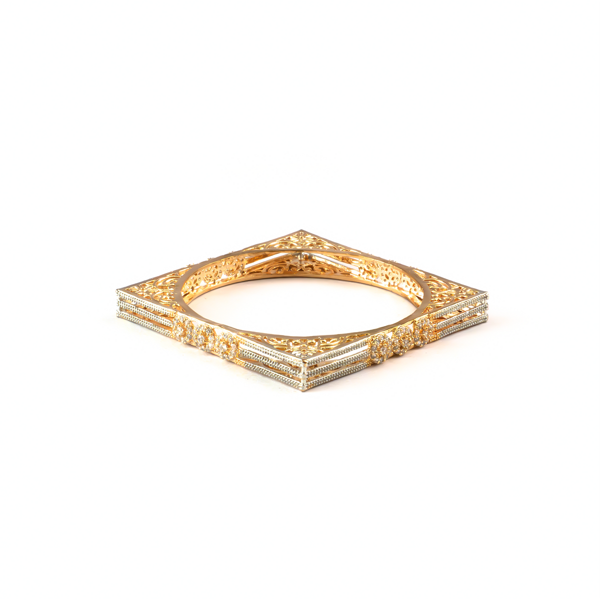 Swarna Statement kada in gold plated finish – view 3 of 4