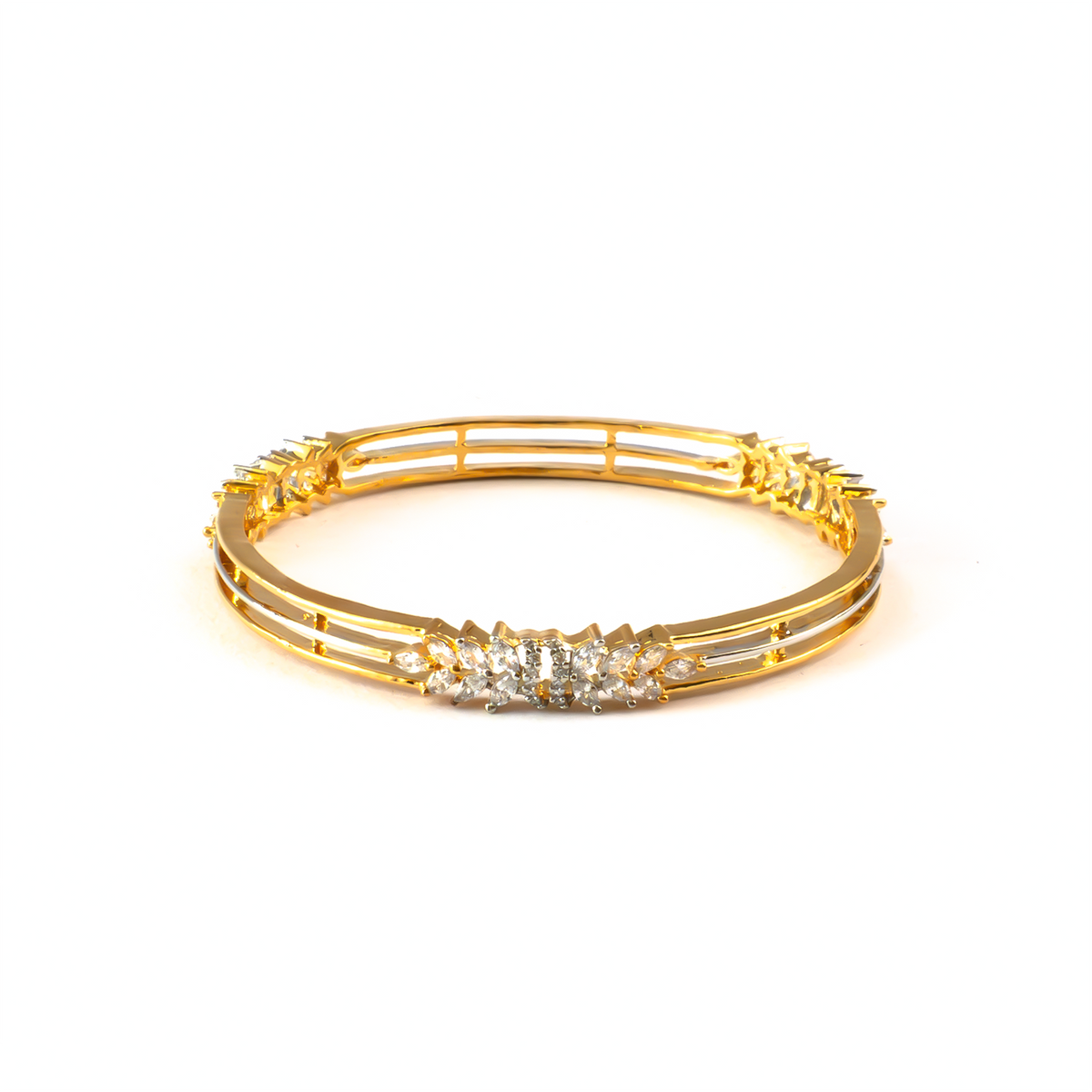 Royal Sonnet bangles in 22K gold plated finish – view 3 of 4