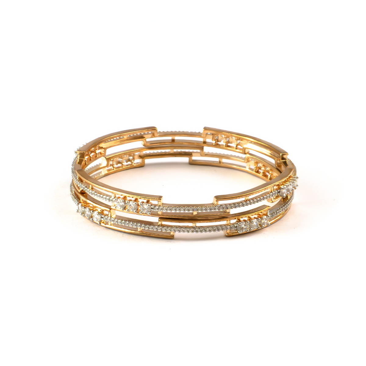 Golden Radiance kada in gold plated finish – view 3 of 4
