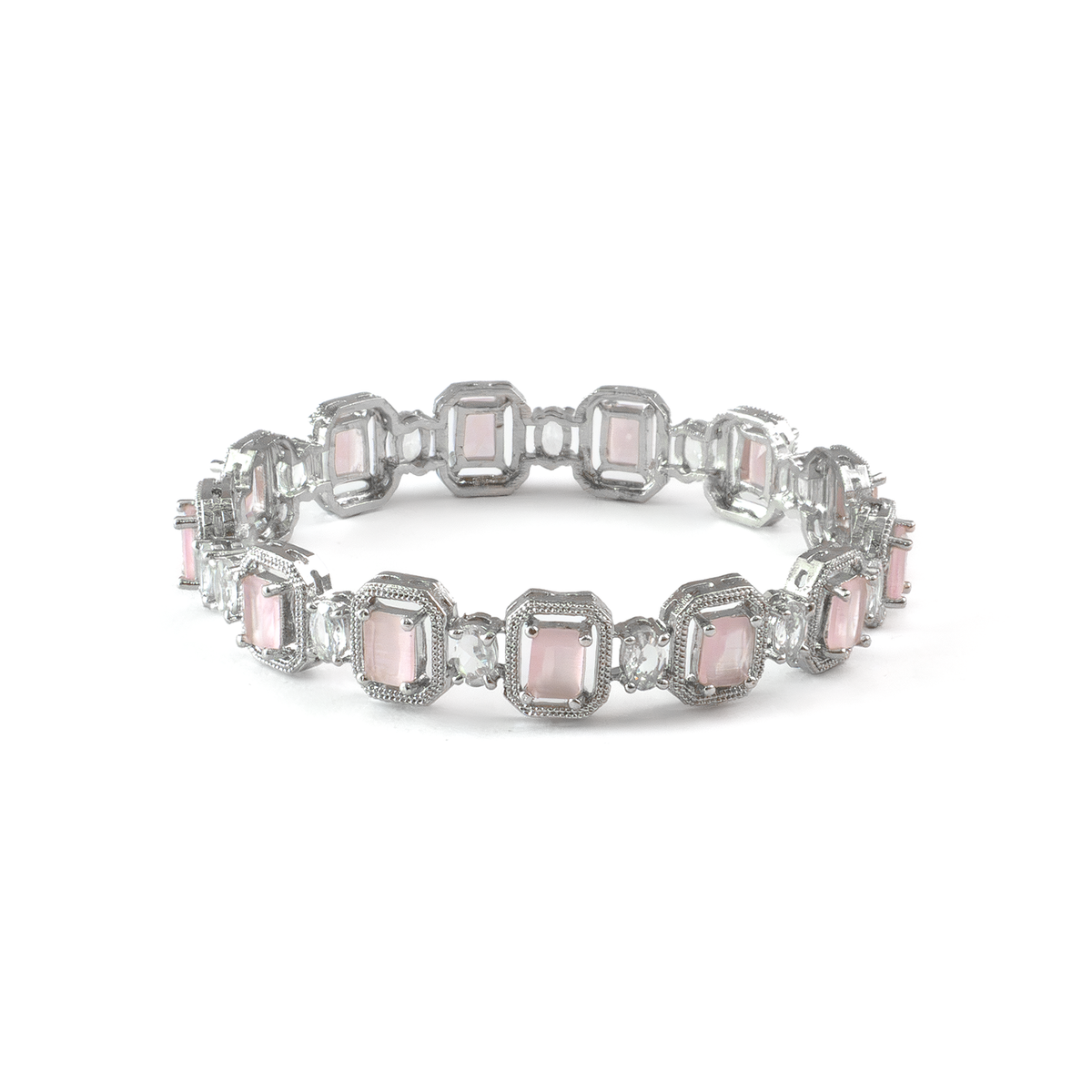 Midnight Petals bangles in silver plated finish – view 3 of 28