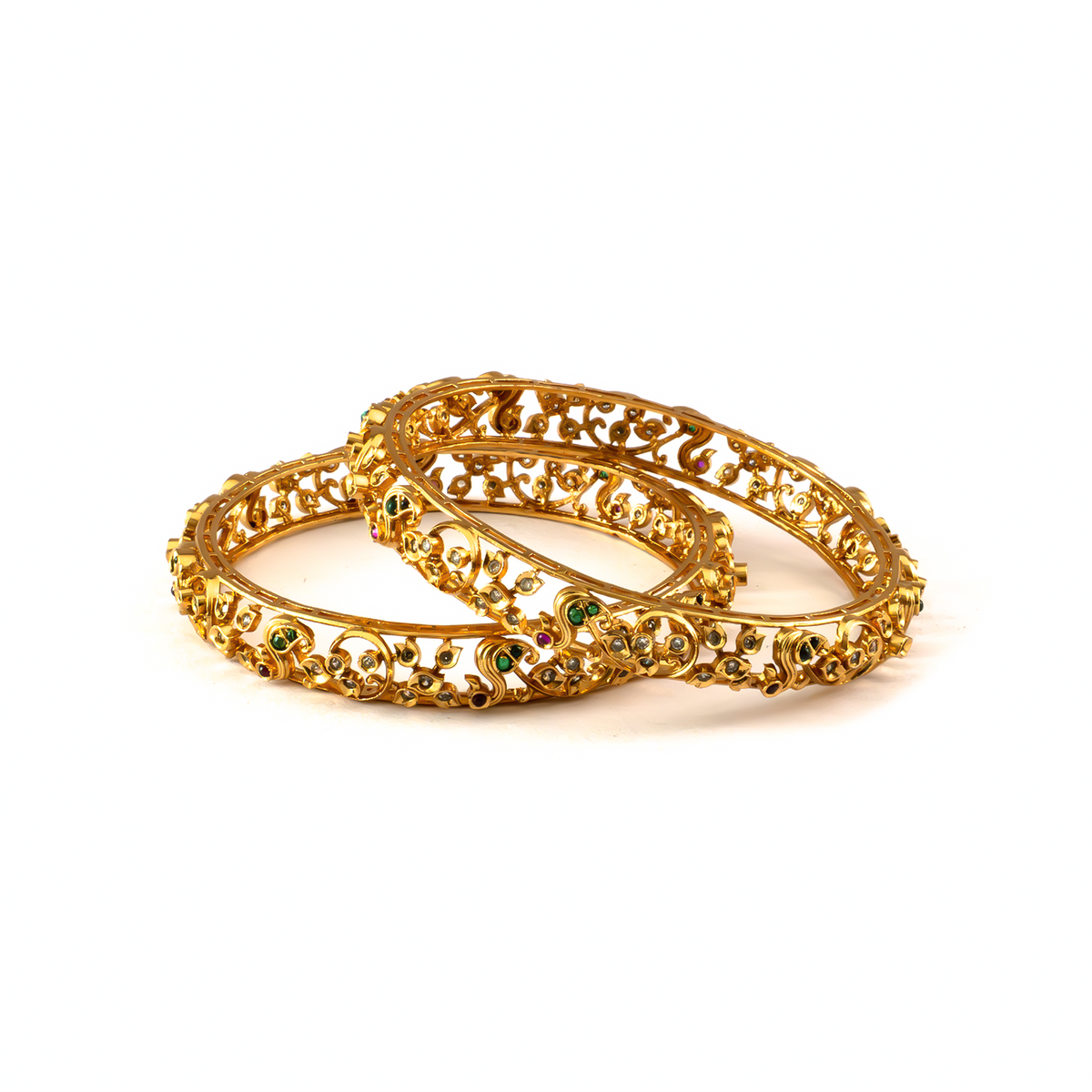 Temple Dynasty Heritage kada in 24K gold plated finish – view 2 of 4