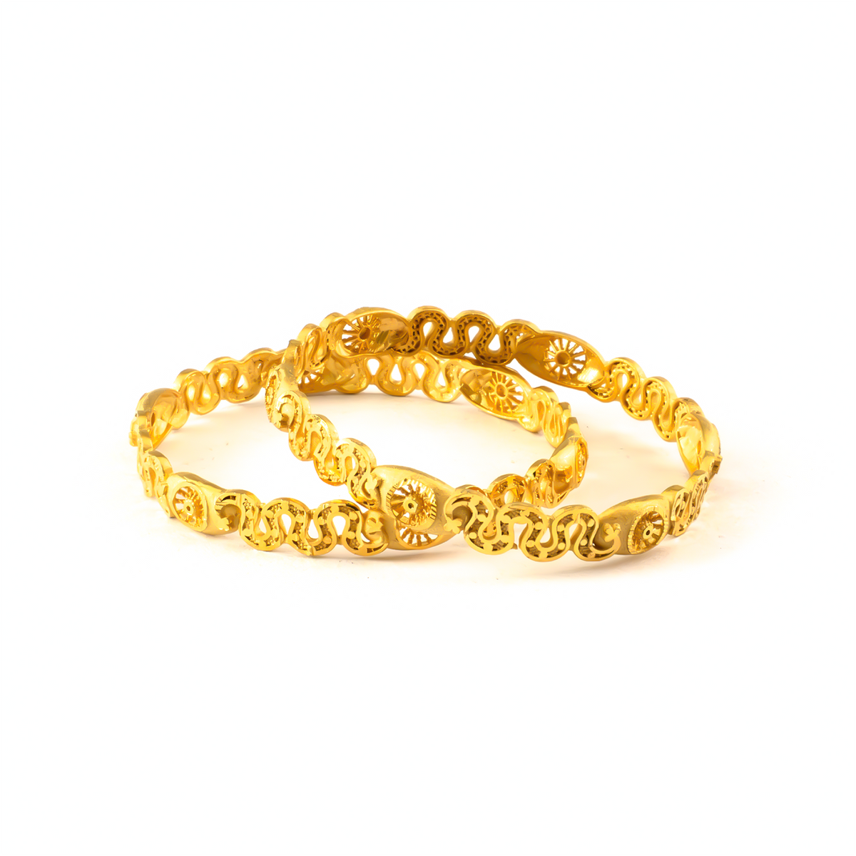 Classic Forming bangles in 22K gold plated finish – view 2 of 4