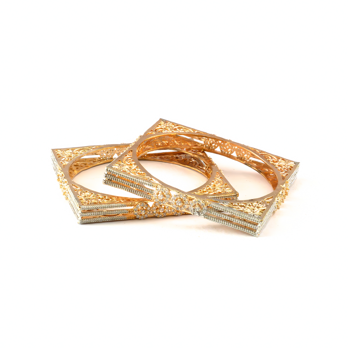 Swarna Statement kada in gold plated finish – view 2 of 4