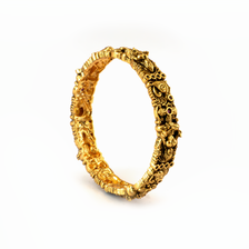 Imperial Antique Handcrafted bangles in 24K gold plated finish