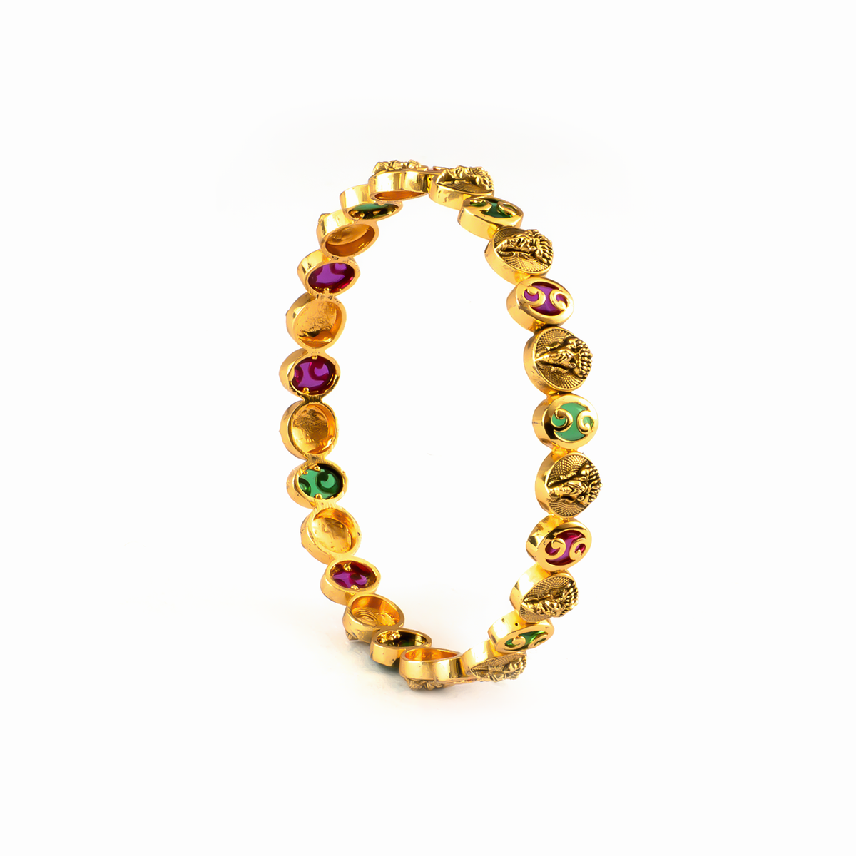 Antique Dulhan Heritage bangles in 24K gold plated finish – view 5 of 8