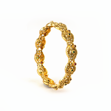 Opulent Vintage Charm bangles in 24K gold plated finish