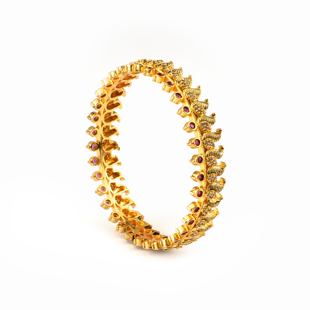Roopam Heritage bangles in 24K gold plated finish