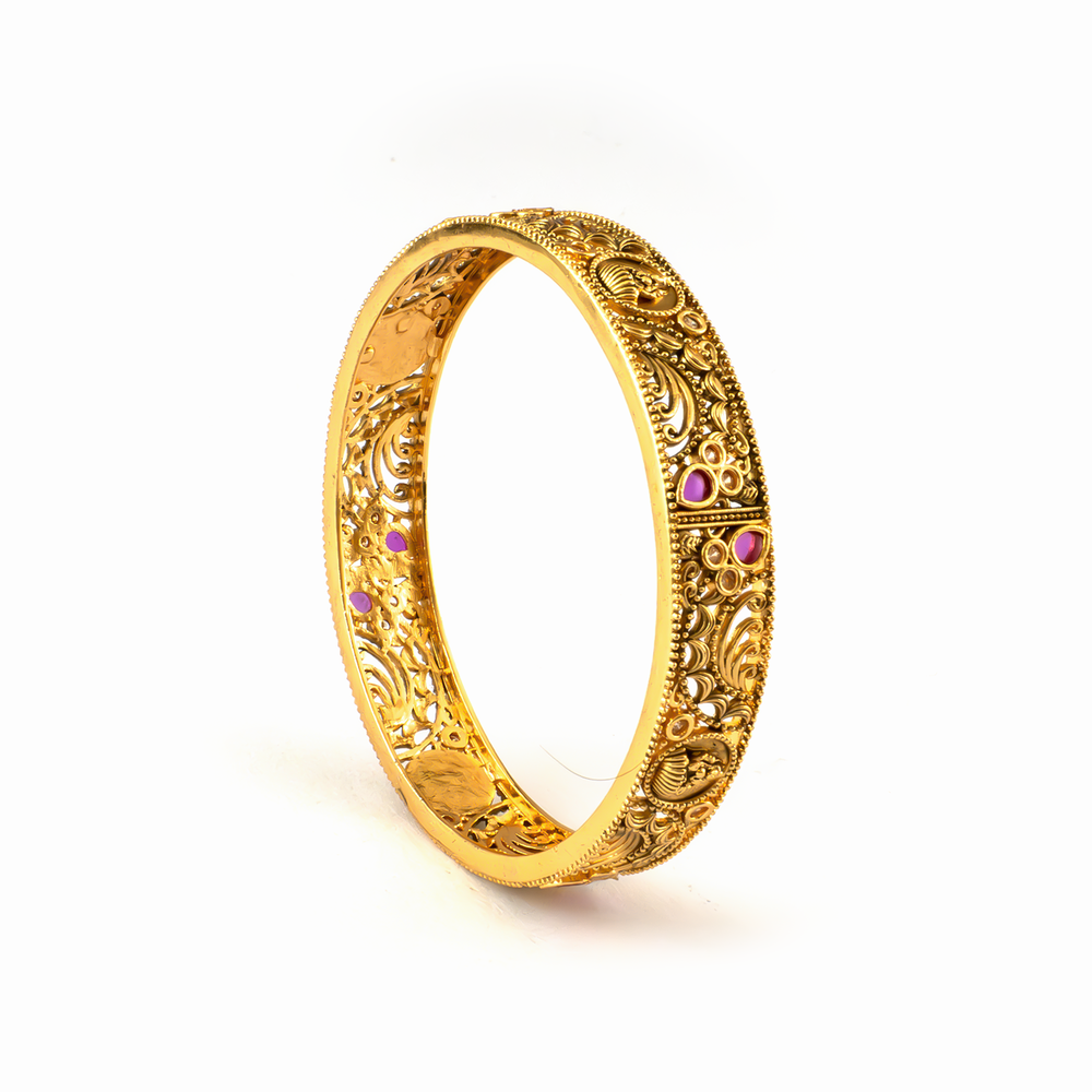 Divine Collection bangles in 24K gold plated finish