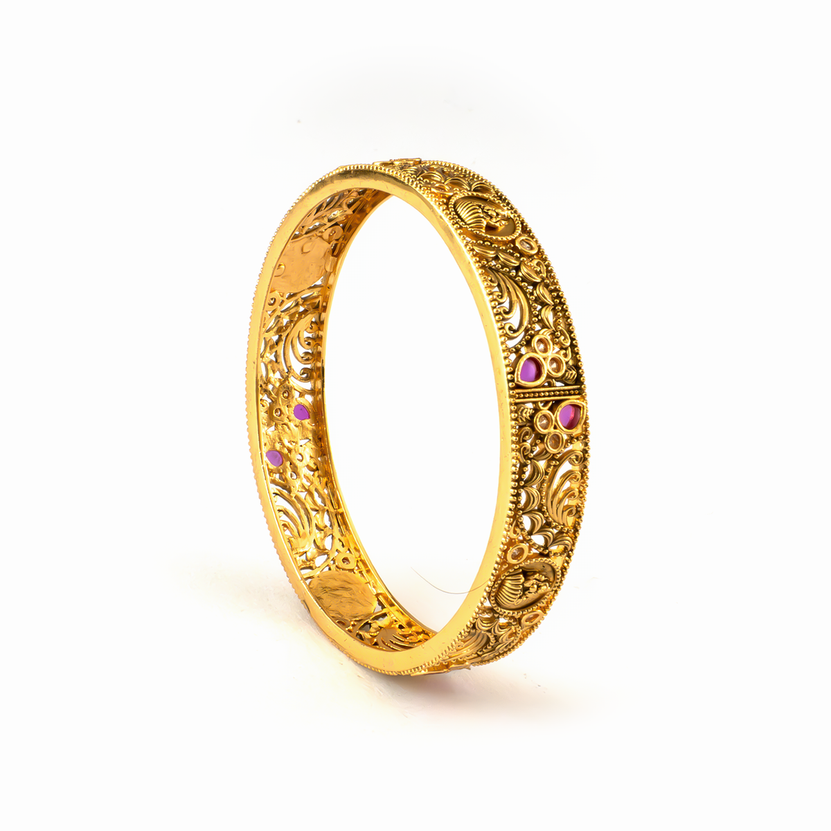 Divine Collection bangles in 24K gold plated finish