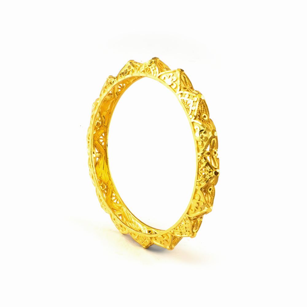 Forming Eternal Craft bangles in 22K gold plated finish