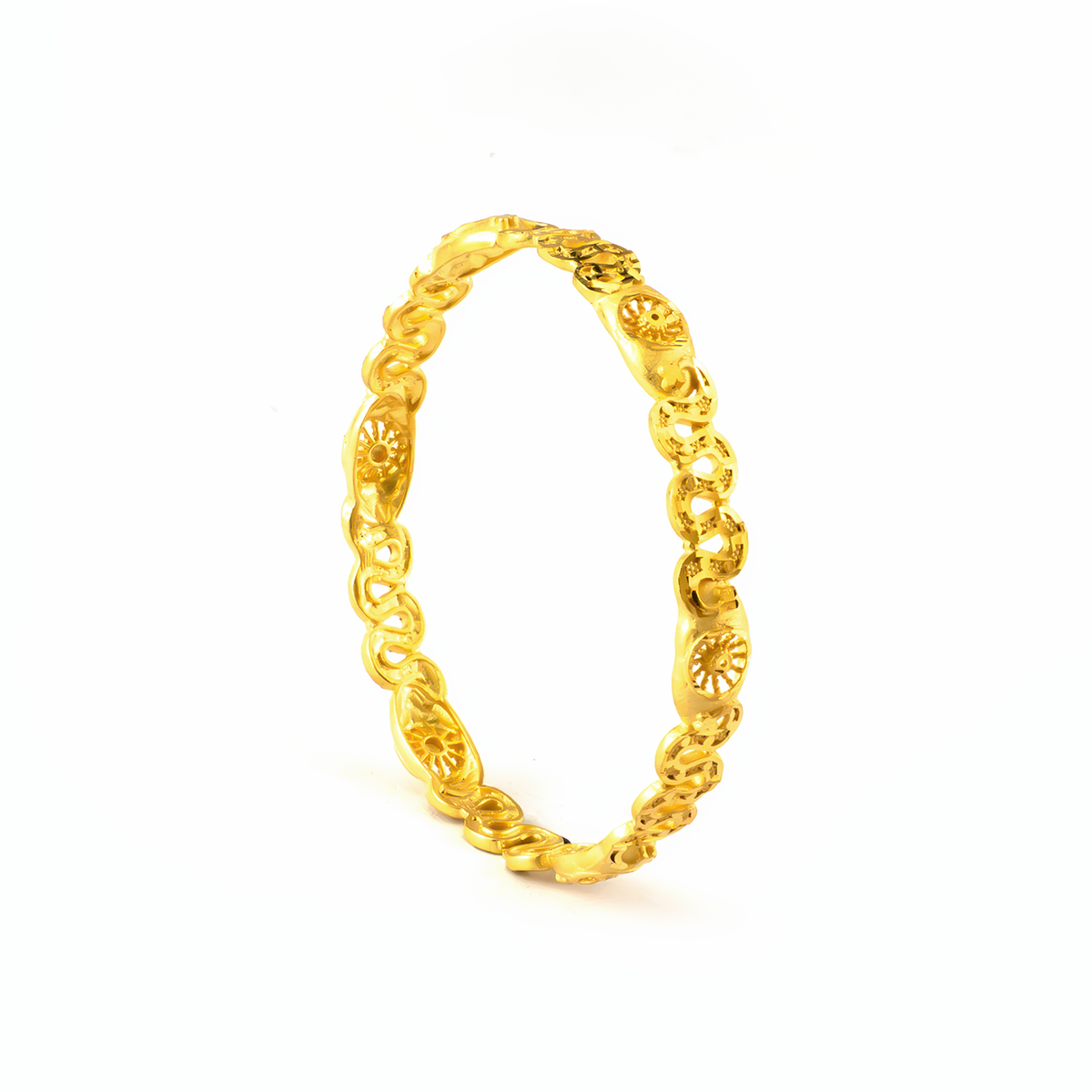 Classic Forming bangles in 22K gold plated finish