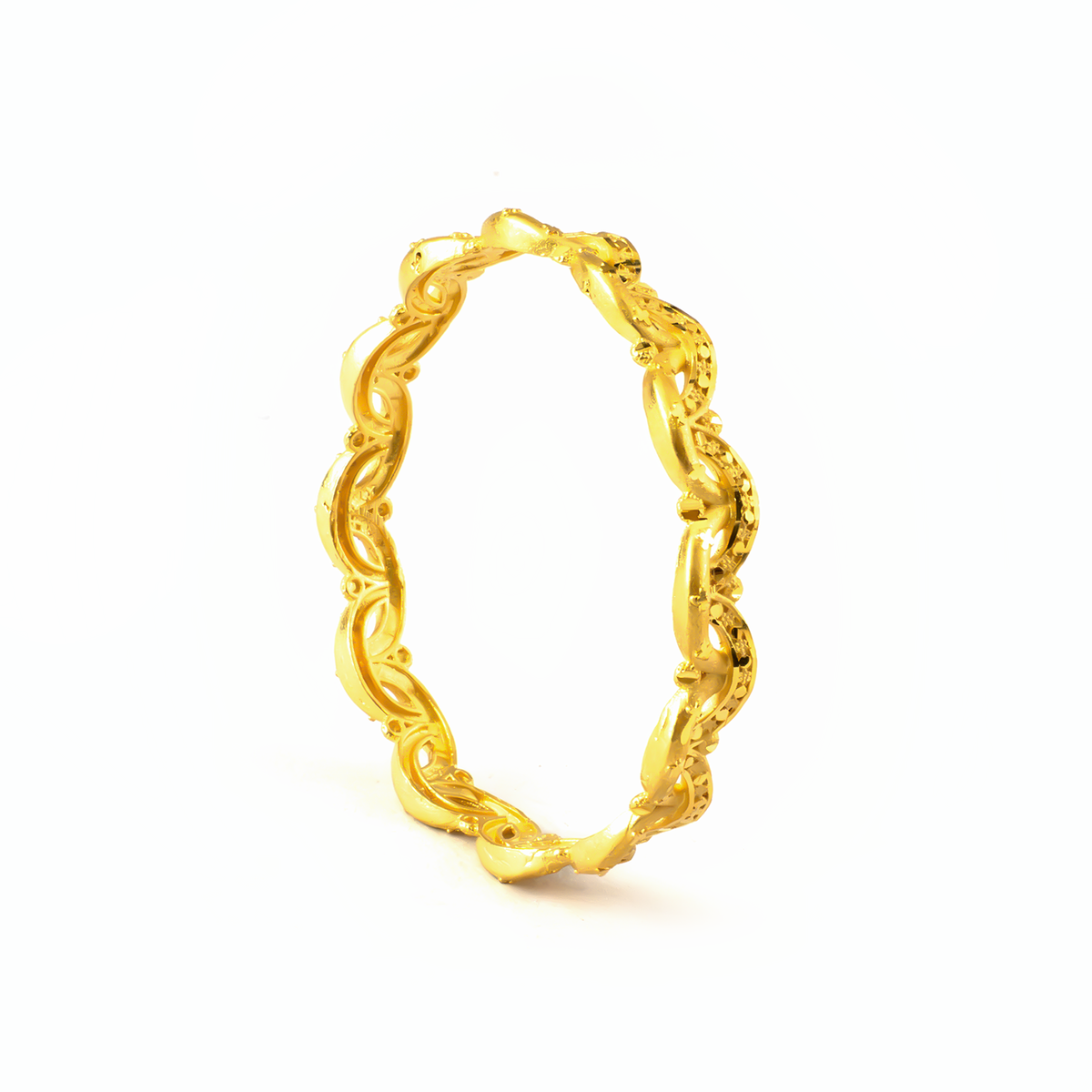 Forming Vivah Heirloom bangles in 22K gold plated finish