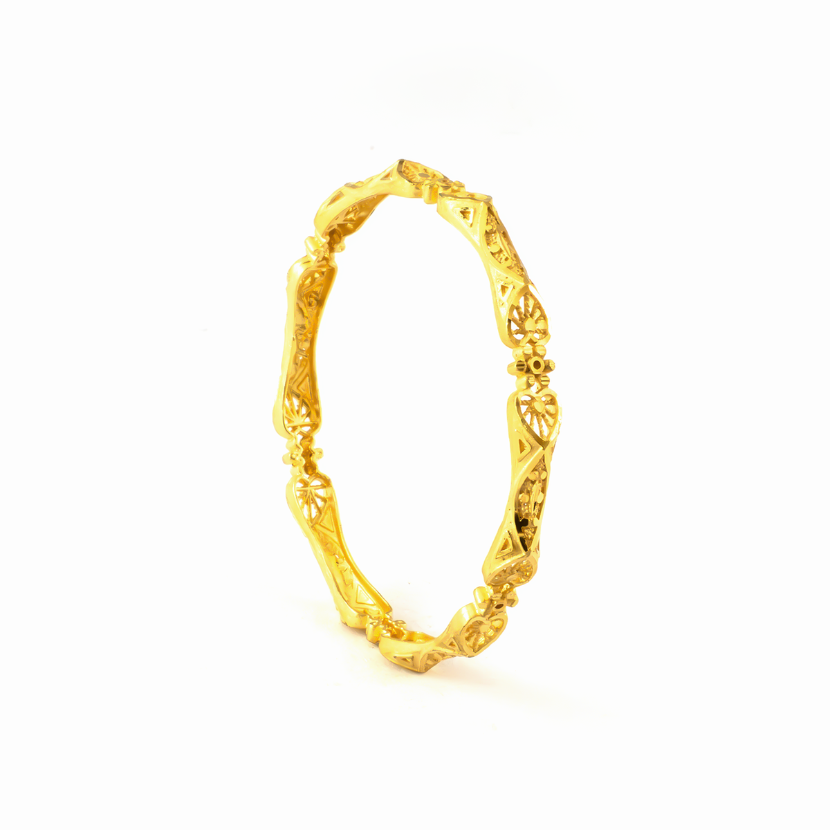 Forming Shringaar Festive bangles in 22K gold plated finish