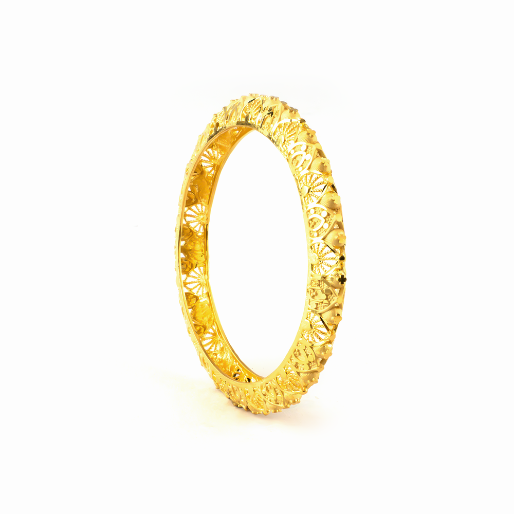 Forming Regency bangles in 22K gold plated finish