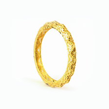 Forming Aura Sleek bangles in 22K gold plated finish