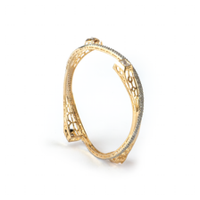 Starlight Swirl bangles in gold plated finish
