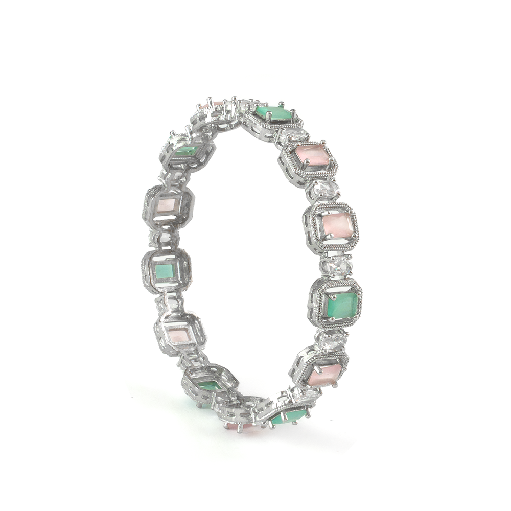 Midnight Petals bangles in silver plated finish – view 17 of 28