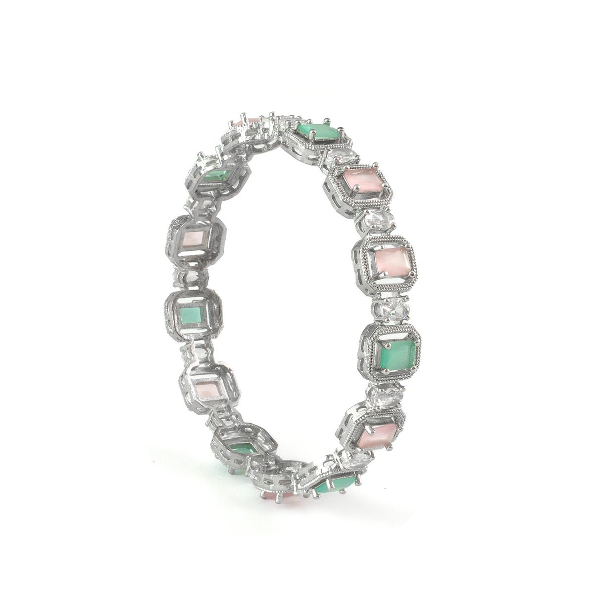 Midnight Petals bangles in silver plated finish – view 17 of 28