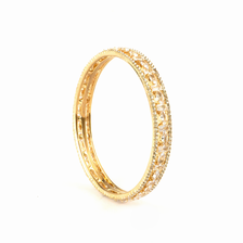 Mint Stone Crystal bangles in gold plated finish with shining crystal stones