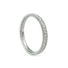 Diamond Crystal bangles in silver plated finish with shining crystal stones