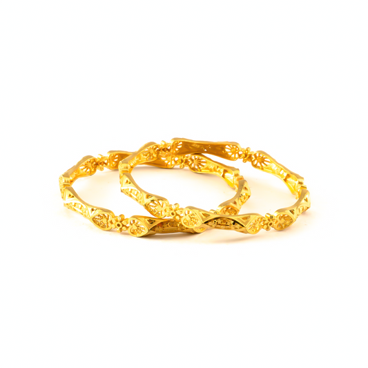 Forming Shringaar Festive bangles in 22K gold plated finish – view 2 of 4