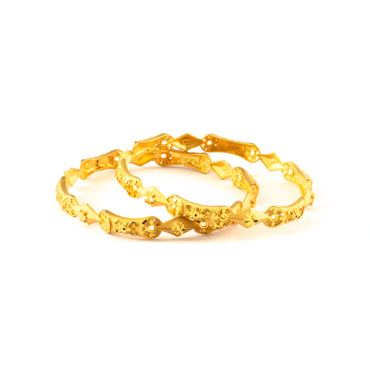 Forming Luminary Shine bangles in 22K gold plated finish – view 2 of 4