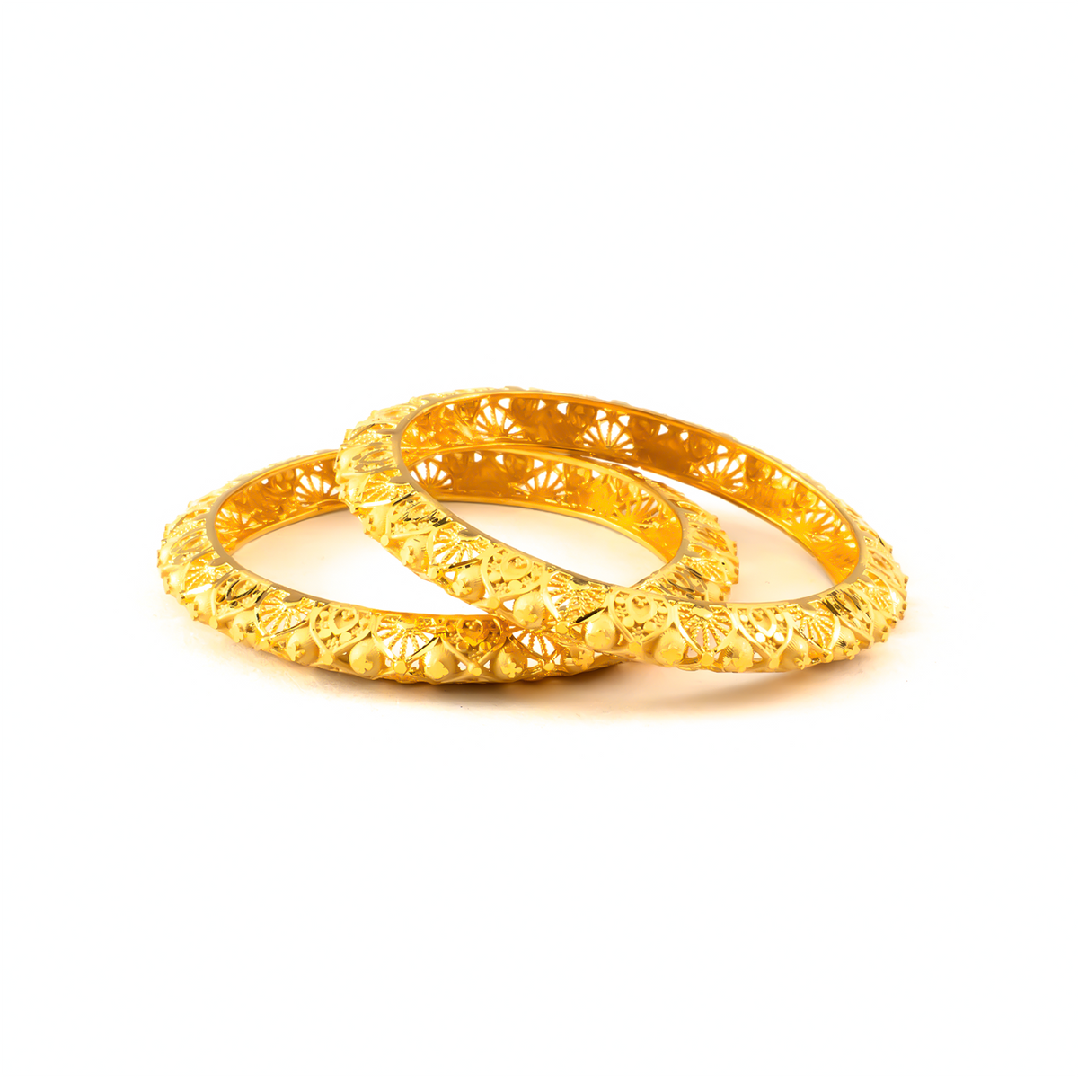 Forming Regency bangles in 22K gold plated finish – view 2 of 4